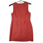 J.Crew  Mini Dress M/L? Linen Blend Sleeveless Lined Round Neck Side Zip Coral Photo 1