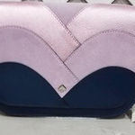 Kate Spade Kate♠️ Spade Blue & Lavender Nadine Patchwork Medium Flap Shoulder Bag W/COA NWT Photo 0