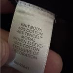 J.Jill Black Puff Sleeve Top White Stitching Bohemian Cottagecore XS Photo 6