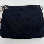 Baggallini Tulum Crossbody Black & Silver leopard print Travel Bag Handbag Zip Photo 3