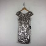 Lulus NWT  Star Appeal Silver Rose Gold Sequin Bodycon Mini Dress Medium Photo 3
