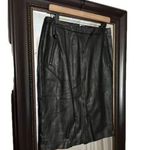 Rafaella 𝅺 Faux Leather Black Forest Dreams Pencil Skirt NWT Size‎ 4 Photo 1
