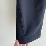 90 Degree by Reflex Black & White Striped Cropped Leggings with Neon Orange Band Photo 12