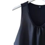 Uniqlo Knit Woven Black Crewneck Mixed Media Sleeveless Women’s Casual S # 1346 Photo 2