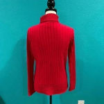 Liz Claiborne Village sport  red turtleneck cotton sweater in size medium Photo 1
