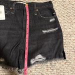 Free People NWT Makai Denim Shorts Distressed Black- Size 26 Photo 11