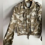 Old Navy  Camo Utility Jacket Women’s S | Zip Front Military Cargo Pockets Y2K Photo 2