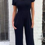 Soma Black  intimates short sleeve comfy classy jumpsuit sz s Photo 0