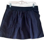 J.Crew J. Crew Navy Blue Pleated A-Line Skirt Size 4 Photo 0