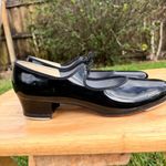Capezio Danshuz Black Patent Leather Tap Shoes Size 7.5 Photo 1