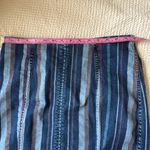Free People  Striped Denim Skirt Size 10 Photo 5