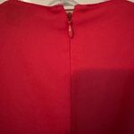 Ann Taylor  Lacy Ruffle/Petal Shell Dark Pink, Red Sz 6P Photo 3