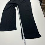 Ming Wang  Womens Size Large Cropped Black Pants Pull-on Stretch Wide Leg Office Photo 5