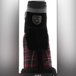 BEARPAW  Women's Black and Red Plaid Winter Boots Size 9 Fleece Lined Photo 4