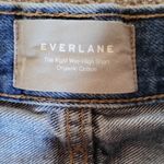 Everlane  Blue Jean Shorts High-Waisted Distressed Size 24 Photo 5
