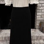 Tahari Vintage Y2K Black Maxi Skirt Formal Size 8 Made in the USA A-Line Photo 0