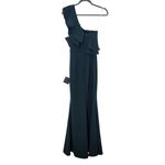 Lulus Green Ruffled One-Shoulder Maxi Dress NWT Size XS Wedding Guest Dress Photo 2