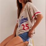 We The Free Free People /  All About You Tee Embroidered Graphic Lace Top Photo 2