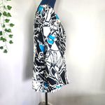 Maggie Barnes Abstract Design Open Front Blazer Jacket Plus 2X Photo 3