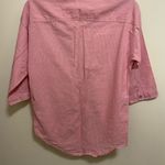 Aerie Womens Shirt XS Bust 34” Pink White Thin Vertical Stripes Western Cowgirl Photo 5