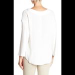 frame denim FRAME white lace neck top. Photo 8