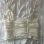 SheIn  Cream Corset Ruched Women's Top Photo 1