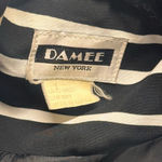 VINTAGE Damee New York Jacket Black White Geometric Print women's Size XL Photo 1