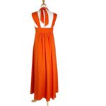 Susana Monaco Susanna Monaco Halter Neck Maxi Dress Orange Size 6 Photo 3