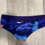 Roxy  Navy Tropical/ Floral Bikini Bottoms Photo 1