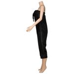 Anthropologie HUTCH x  Satin Bow-Tie Jumpsuit, Black, Small Photo 5