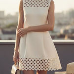 Sandro Rita Linen Cotton Mini Dress Size 3 NWT Photo 0