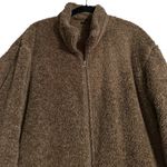 Uniqlo  Fleece Jacket Zip Up Teddy Fluffy Pockets Brown Outdoor Size Large Photo 3
