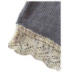 Handmade Handknit purple soft vneck short sleeve sweater Size Large Photo 4