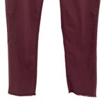 TINSEL Deep Plum Raw Hem Cropped Pants Plus Size 33 Casual Summer Everyday Purple Photo 2