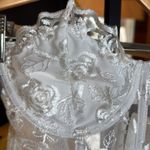 SheIn White Lace Floral Rose Bra Intimates Size Small Photo 9