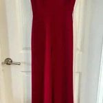 Alice + Olivia 419 Lina V-Neck Sleeveless Jumpsuit in Wine 0 Photo 0