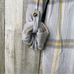 Magellan outdoors Boyfriend Fit Size XL Gray/Yellow Plaid Tabbed Long Sleeve Top Photo 3