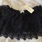 Crochet Off The Shoulder Top Black Photo 0