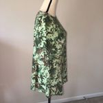 Denim & Co Top Size XS Camo Style Print Tunic Length Short Sleeves Cotton Blend Photo 3