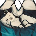 Cupshe Medium Swimsuit One-Piece Padded Criss-Cross Tie Straps Lined Deep V-Neck Photo 2