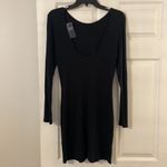 Abercrombie & Fitch Black Bodycon Long Sleeve Dress size length 33” bust 32” Photo 6