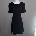 DKNY  Littpe Black A-Line Short Sleeve Dress Womens Medium 8 Photo 3