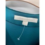 Jonathan Simkhai Blue Satin Long Sleeve Wrap Midi V Photo 98