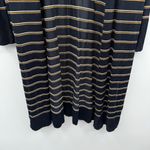 Lafayette 148 Silk Blend Long‎ Sleeve Navy Blue Striped Mid Length Cardigan Sz L Size L Photo 6