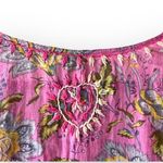 Raj ❤︎︎ Heart Embroidery Tunic Top Dress ❤︎︎ Pink Floral ❤︎︎ Made in India ❤︎︎ Size XL Photo 11