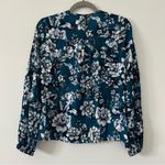 Parker  Smocked Yoke Top Everglades Garden All Over Floral Print Blouse XS NWT Photo 2