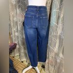 Knox Rose Mid Rise Straight Distressed Embroidered Side Denim Jeans Photo 6