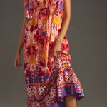 Anthropologie  Maeve Cassandra Printed Maxi Dress Extra Small boho Photo 0