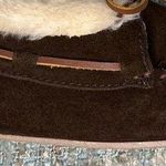 Minnetonka Women's Chrissy Lined Bootie Slippers in Chocolate Suede Photo 7