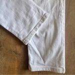 CAbi #5490 Slim Boyfriend White Embroidered Mid-Rise Jeans Size 2 Photo 4